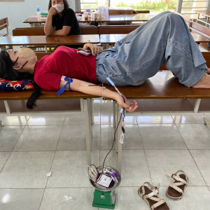 TRƯỜNG THCS THUẬN MINH HƯỞNG ỨNG NGÀY HIẾN MÁU 27/2