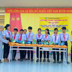 THƯ CẢM ƠN Mạnh Thường Quân và cô Lập chùa Liên Hoa