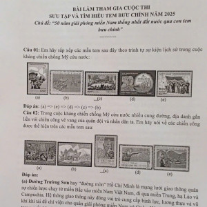 cuộc thi sưu tập và tìm hiểu tem bưu chính